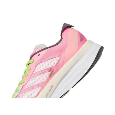 adidas Adizero Boston 11 Women Running shoes Beam Pink/White/Beam Green 8 B - Thumbnail 6