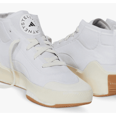 Adidas By Stella McCartney Treino Mid Sneakers White Gum Women's Size 9 - Thumbnail 4