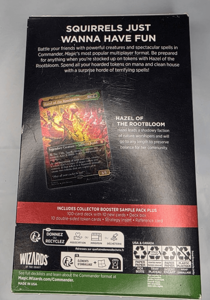 Magic the Gathering Bloomburrow Squirreled Away Commander Deck - New Sealed - Thumbnail 3