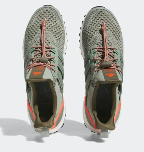 Adidas Men's Ultraboost 1.0 Running Shoes Silver Green/ Olive Strata Size 14 - Thumbnail 8