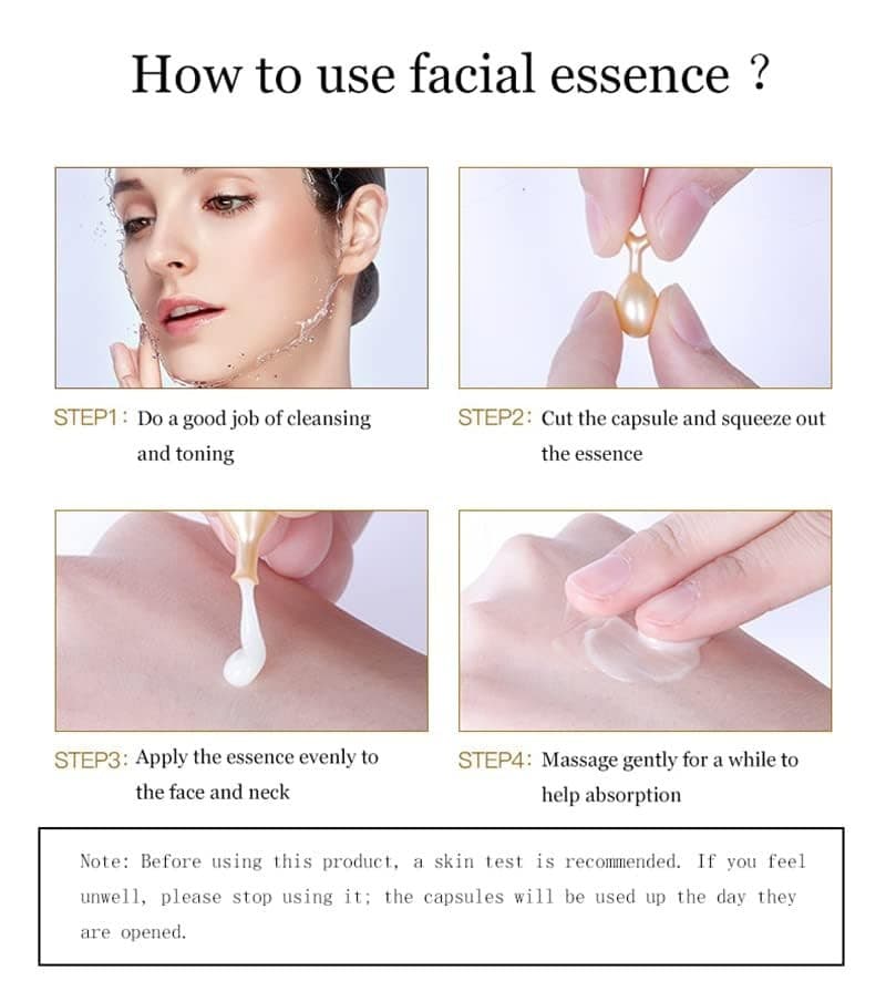 30Pcs Hyaluronic Acid Essence Capsules Serum Anti-aging Acne Freckle Whitening - Thumbnail 2