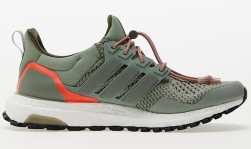 Adidas Men's Ultraboost 1.0 Running Shoes Silver Green/ Olive Strata Size 14 - Thumbnail 4