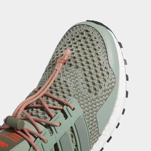 Adidas Men's Ultraboost 1.0 Running Shoes Silver Green/ Olive Strata Size 14 - Thumbnail 3