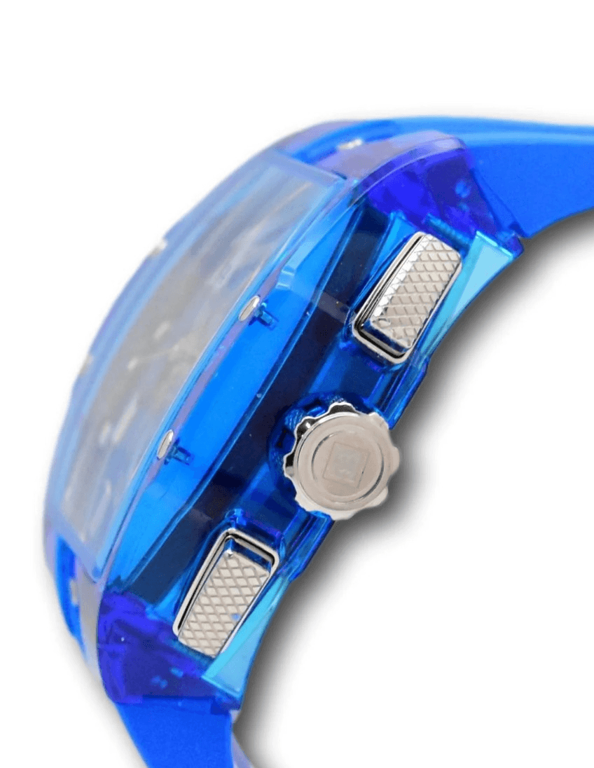 Invicta Men Watch S1 Rally Anatomic 47mm Quartz Chronograph Blue Silicone Strap - Thumbnail 3