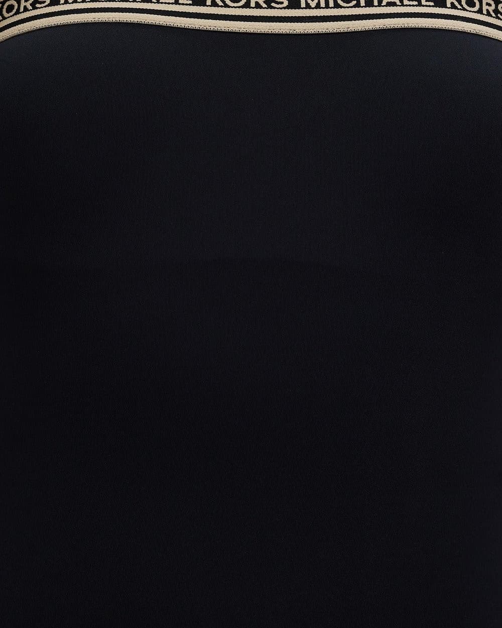 Michael Kors Swimsuit Logo Elastic Solids Square Neck One-Piece Black Size 8 - Thumbnail 5