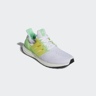 Adidas Ultraboost 5.0 DNA Men's Running Shoes Size 12 M White/White/Beam Green - Thumbnail 3