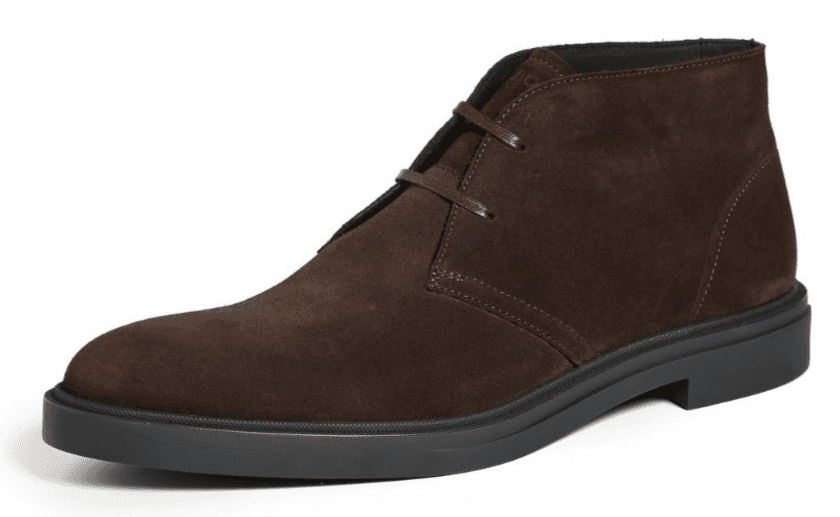 Hugo Boss Men's Calev Chukka Boots Seude Brown EU 44 / USA 11 - Thumbnail 2