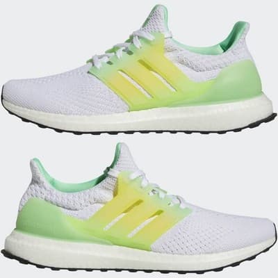 Adidas Ultraboost 5.0 DNA Men's Running Shoes Size 12 M White/White/Beam Green - Image 1