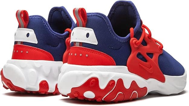 Nike React Presto Men's Running Shoe Deep Royal University Red 10 Men 11.5 WMN - Thumbnail 6