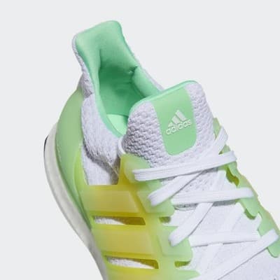 Adidas Ultraboost 5.0 DNA Men's Running Shoes Size 12 M White/White/Beam Green - Thumbnail 6