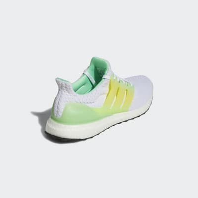 Adidas Ultraboost 5.0 DNA Men's Running Shoes Size 12 M White/White/Beam Green - Thumbnail 4