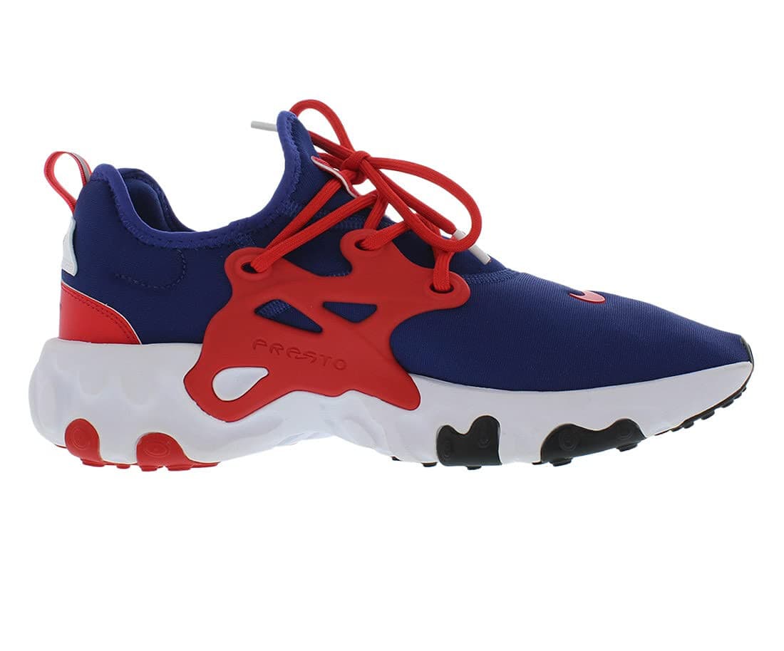 Nike React Presto Men's Running Shoe Deep Royal University Red 10 Men 11.5 WMN - Thumbnail 2