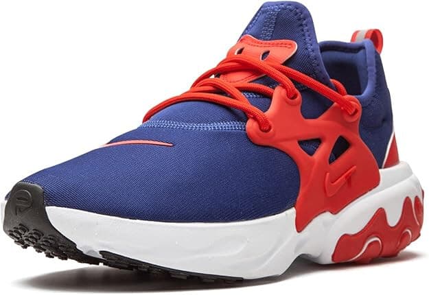 Nike React Presto Men's Running Shoe Deep Royal University Red 10 Men 11.5 WMN - Thumbnail 4