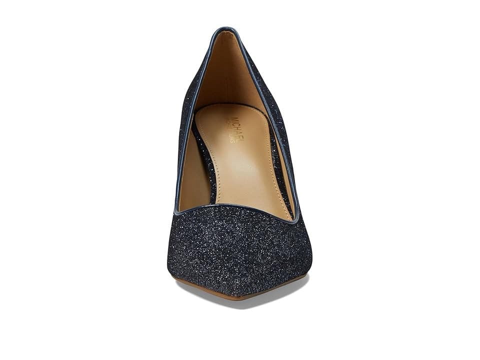 Michael Kors Alina Flex High Heel Pump Women's 9.5 M Glitter Chain Mesh Navy - Thumbnail 4