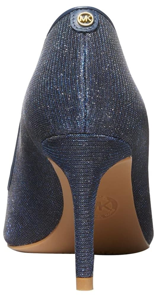Michael Kors Alina Flex High Heel Pump Women's 9.5 M Glitter Chain Mesh Navy - Thumbnail 5