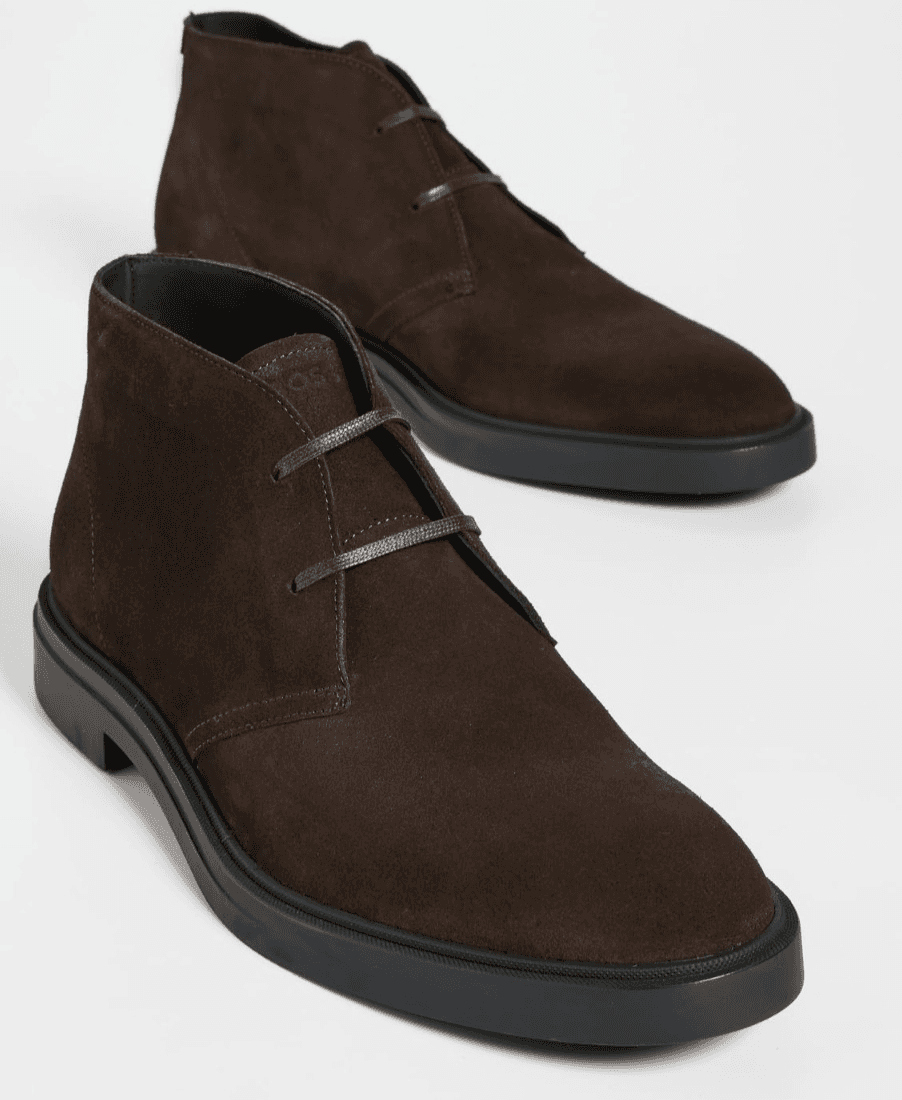 Hugo Boss Men's Calev Chukka Boots Seude Brown EU 44 / USA 11 - Image 1