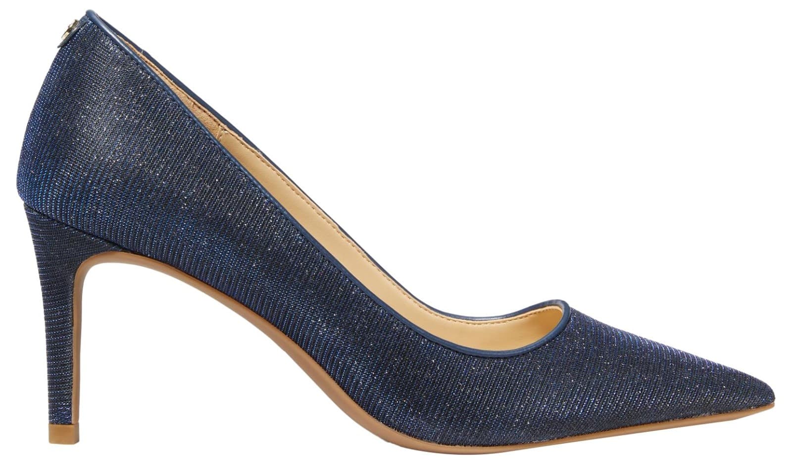 Michael Kors Alina Flex High Heel Pump Women's 9.5 M Glitter Chain Mesh Navy - Thumbnail 2