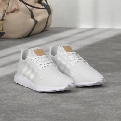 ADIDAS ORIGINALS SWIFT RUN Women Running SHOES White/Copper Metallic Size 6.5 - Thumbnail 8