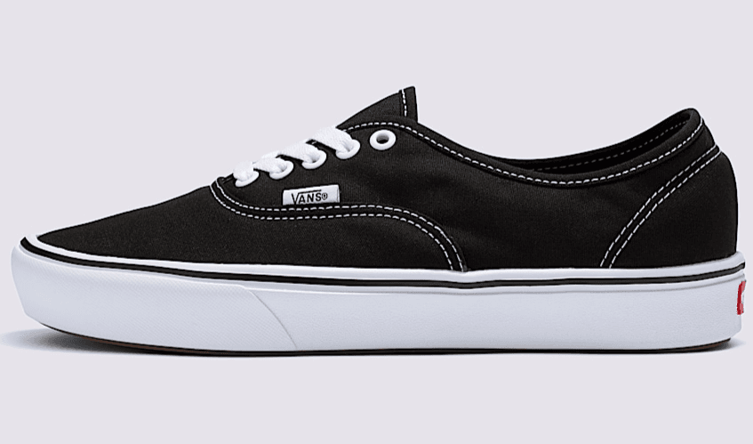 Vans confycush Classic Canvas Shoe Black/true white Men 9 , women 10.5 - Thumbnail 2