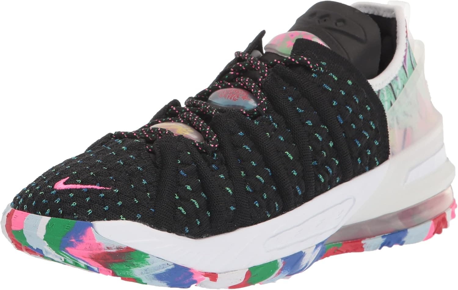 Nike Kids LeBron 18 Low James Gang Multicolor Basketball Shoe CW2760 002 size 7Y - Thumbnail 4