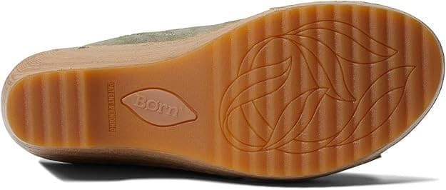 Born Women’s Nora Comfort Crisscross Green Suede Sandals Size 8 M - Thumbnail 5