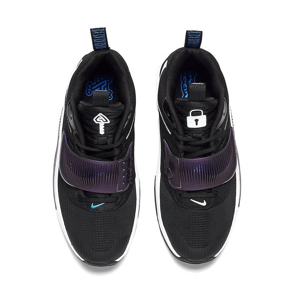 Nike Zoom Freak 3 Grade-School 5Y Black White Black Basketball DB4158001 - Thumbnail 4
