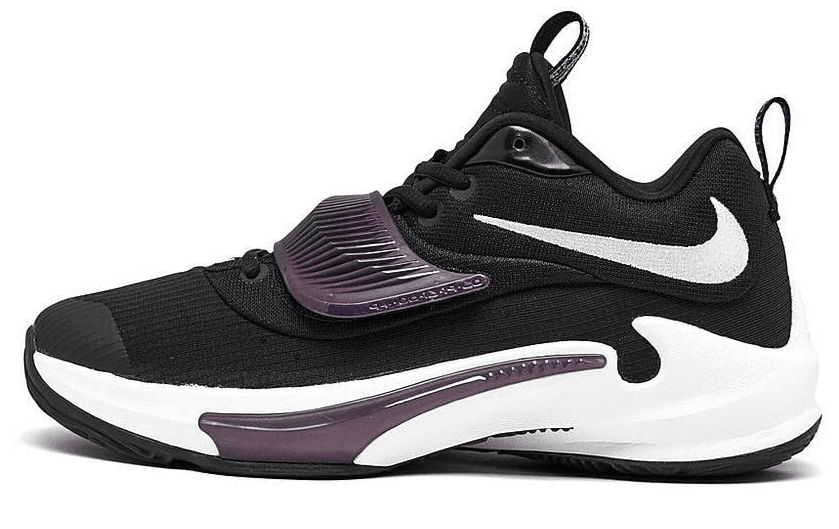 Nike Zoom Freak 3 Grade-School 5Y Black White Black Basketball DB4158001 - Thumbnail 2