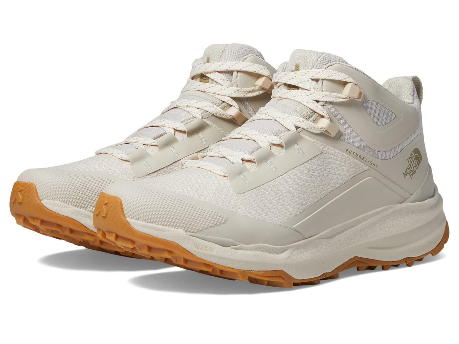 The North Face VECTIV Exploris 2 Mid FUTURELIGHT Women's Shoes White Cream 8.5 - Image 1