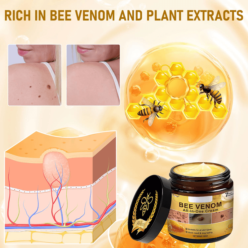 2PCS Bee Venom All-In-One Cream Skin Treatment 2025 Professional Bee Venom Cream - Thumbnail 3
