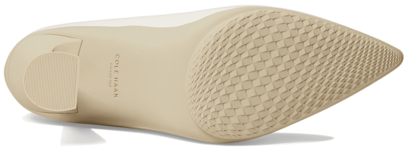 Cole Haan Grand Ambition York Pump 85 mm Ivory Leather Size 9 B - Thumbnail 5