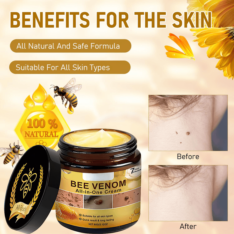 2PCS Bee Venom All-In-One Cream Skin Treatment 2025 Professional Bee Venom Cream - Thumbnail 6