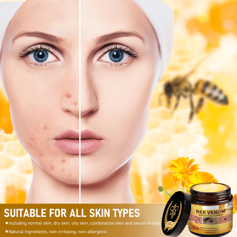 2PCS Bee Venom All-In-One Cream Skin Treatment 2025 Professional Bee Venom Cream - Thumbnail 5