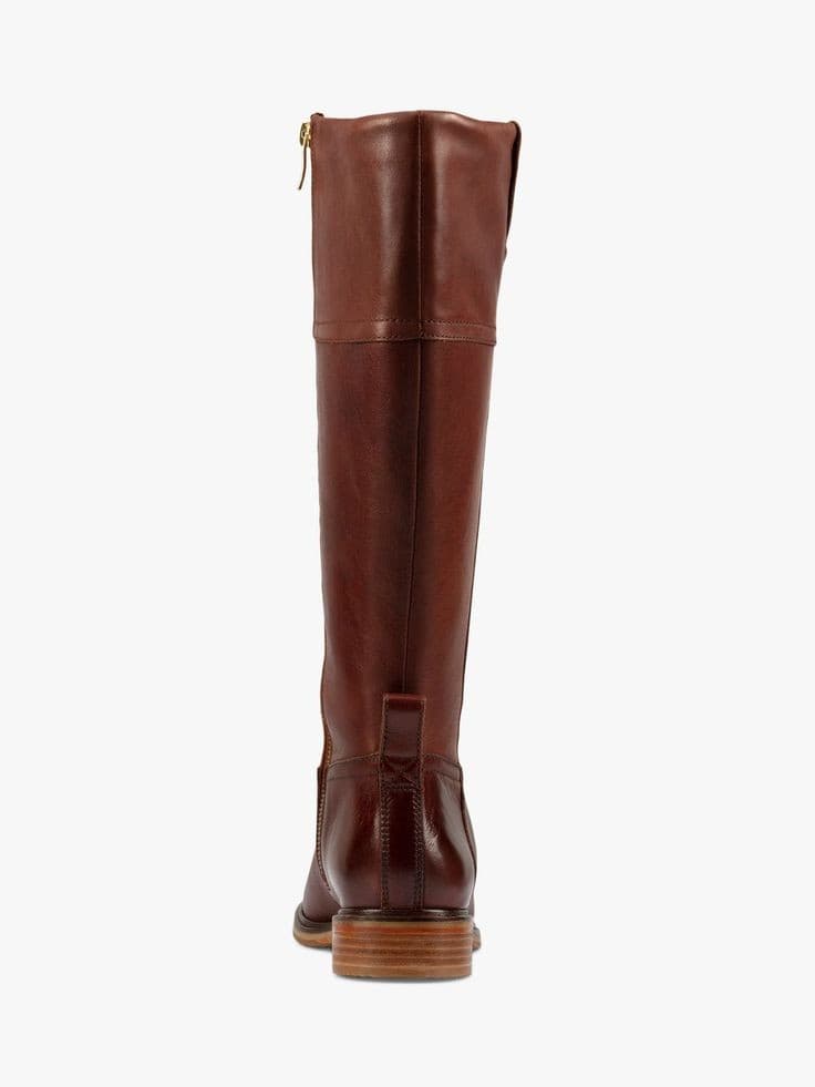 Clarks Women’s Clarksdale Hi, Dark Tan Leather Boots, Size 8.5 M - Thumbnail 4