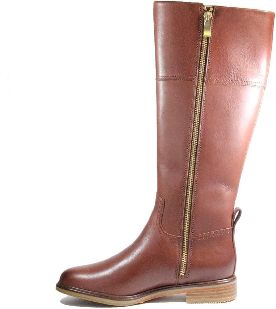 Clarks Women’s Clarksdale Hi, Dark Tan Leather Boots, Size 8.5 M - Thumbnail 3