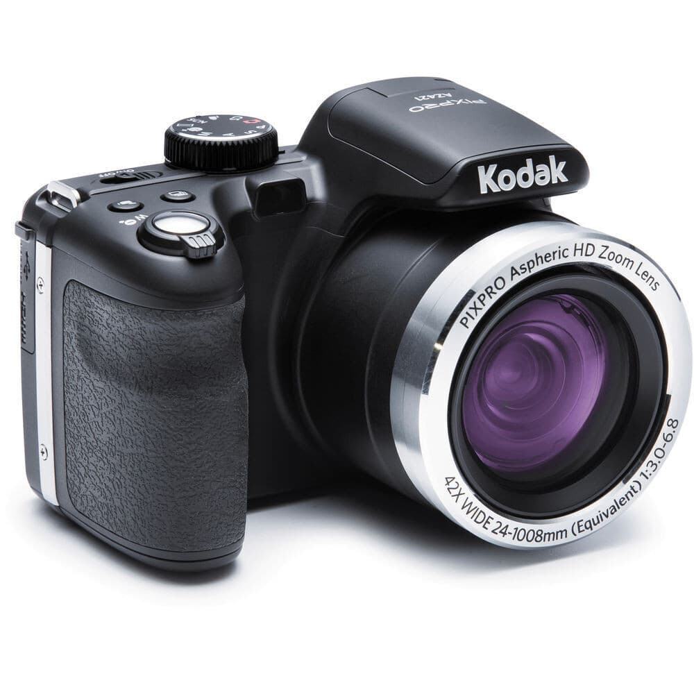 Kodak PIXPRO AZ421 16MP Digital Camera Black Bundle w/ Case, Battery & Tripod - Thumbnail 5