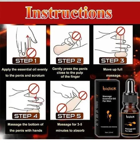 12 Pack Penis Male Enlargement Oil Grow Bigger Thicker Size - Thumbnail 11