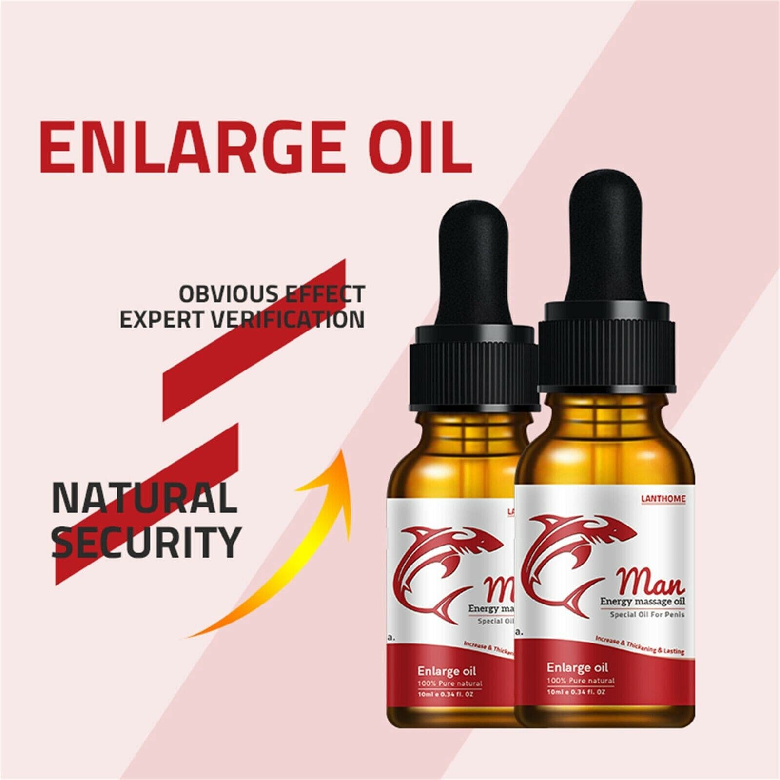 2 Pack 10ml Men Massage Oil Longer Thicker Enhancement Men Energy longer Care - Thumbnail 5
