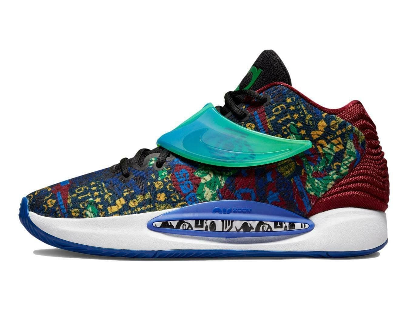 Nike KD 14 NRG Men's Running Shoes Sapphire/Melon Tint -Size 9 M - Thumbnail 3