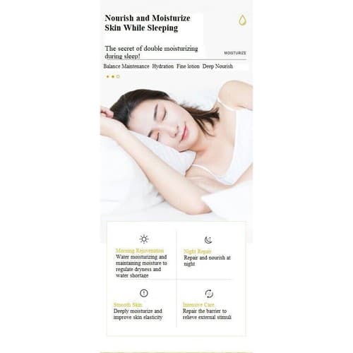 3 Pack Sleeping face Mask Film Anti-wrinkle Firming Pore Shrinking Blemish Clear - Thumbnail 3