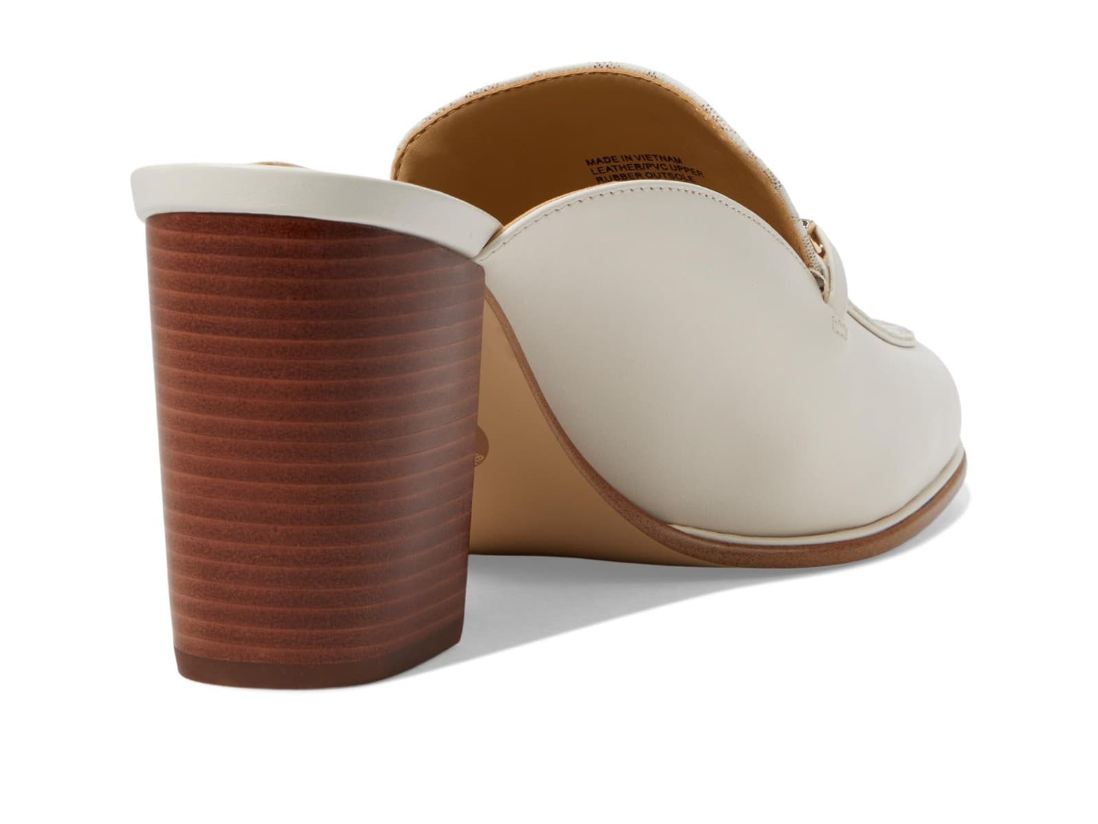 Michael Kors Tiffanie Heeled Mule Slip On Shoes Vanilla Womens Size 7.5 - Thumbnail 5
