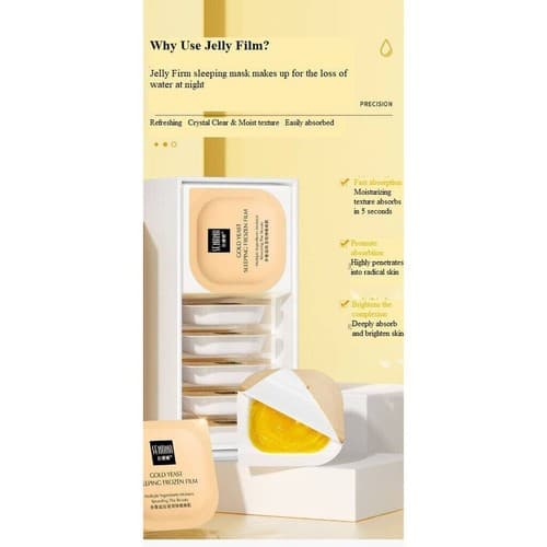 3 Pack Sleeping face Mask Film Anti-wrinkle Firming Pore Shrinking Blemish Clear - Thumbnail 6