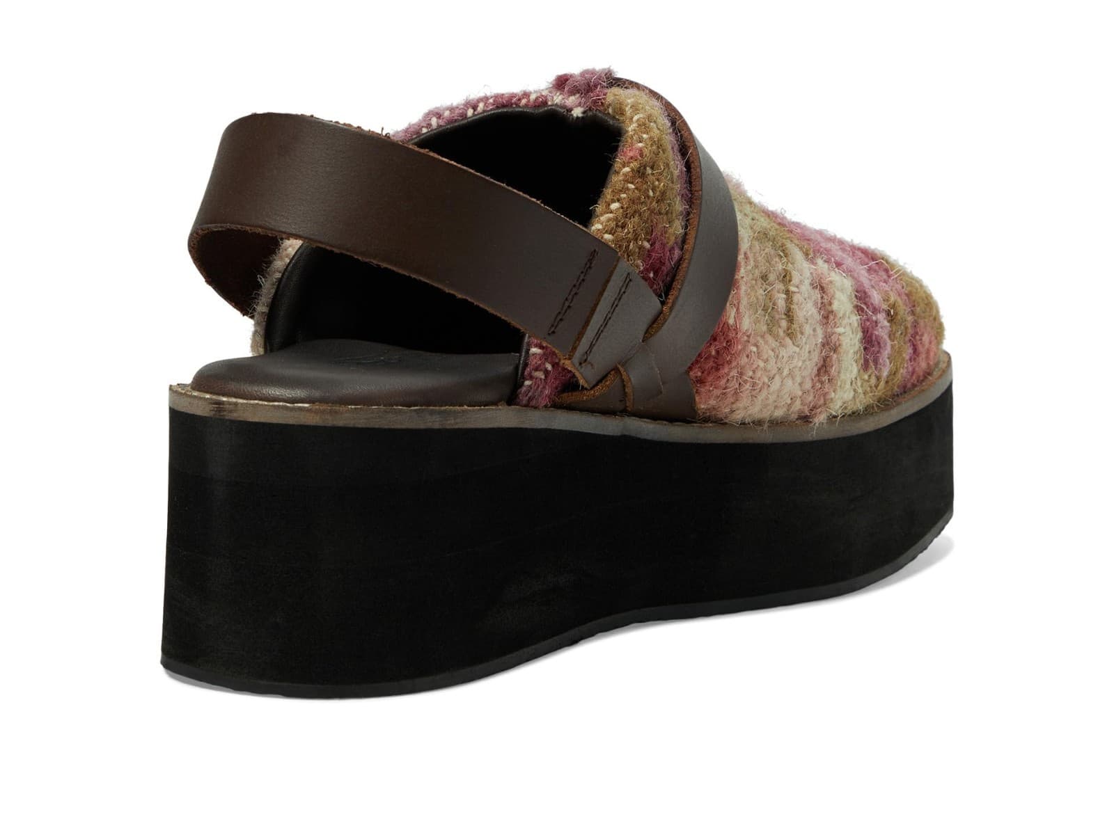 Free People Astrid Clog Platform Mule Mulberry Slingback Slide On Women's 8.5 M - Thumbnail 5