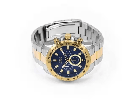 Invicta Men's Speedway Blue Chronograph Dial GOLD/SILVER 48mm Watch - Thumbnail 2