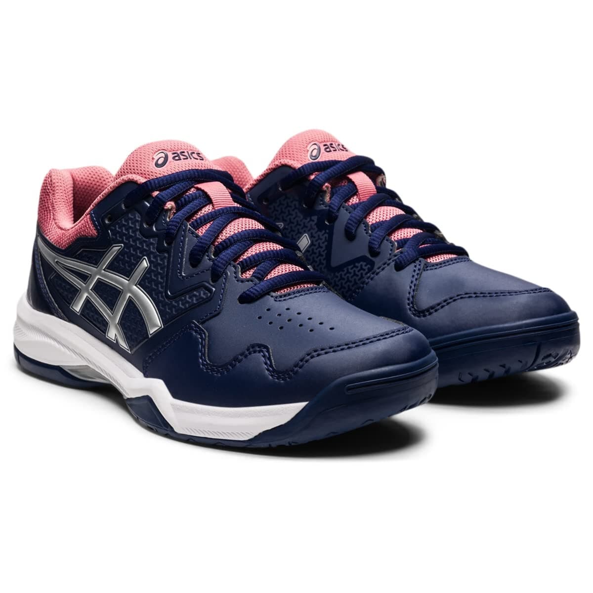ASICS Women's Gel-Dedicate 7 Tennis Shoes, Peacoat/Pure Silver US 8 - Image 1