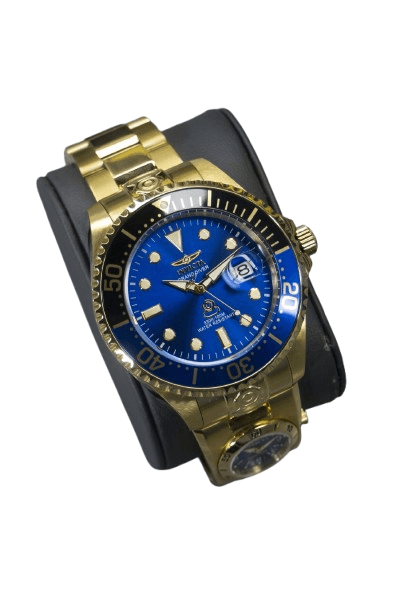 Invicta Men’s Grand Diver 47mm Gold Dual Time Automatic Stainless Watch - Thumbnail 3