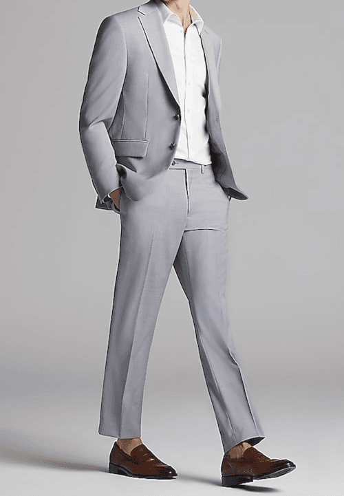 Calvin Klein Men's Skinny Fit Wool Blend Suit Jacket 40 L and pants 40W x 30L - Thumbnail 2