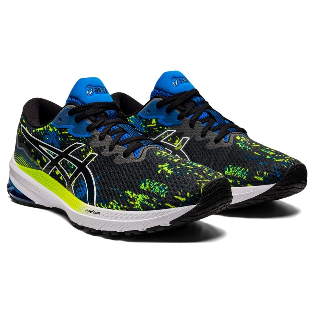Asics GT-1000 11 Mens Running Shoes, Black/Electric Blue Size 11.5 M - Image 1