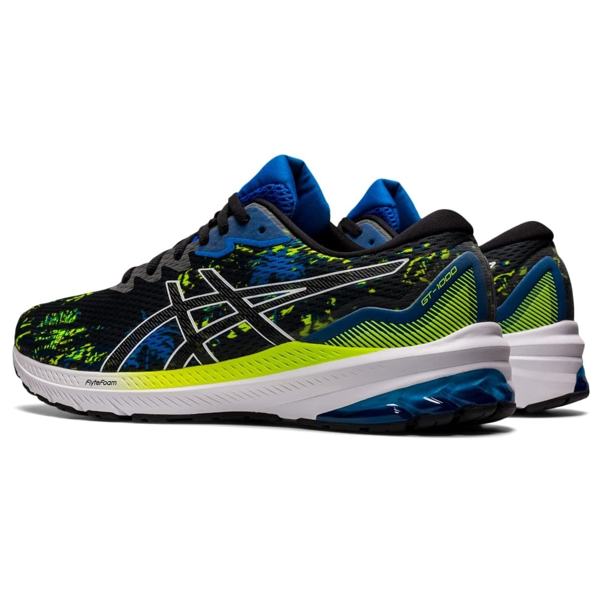 Asics GT-1000 11 Mens Running Shoes, Black/Electric Blue Size 11.5 M - Thumbnail 4