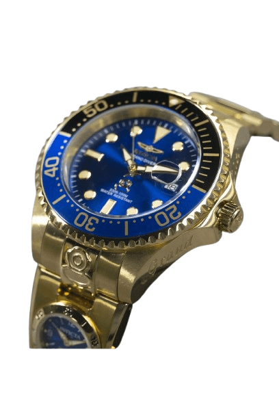 Invicta Men’s Grand Diver 47mm Gold Dual Time Automatic Stainless Watch - Thumbnail 2