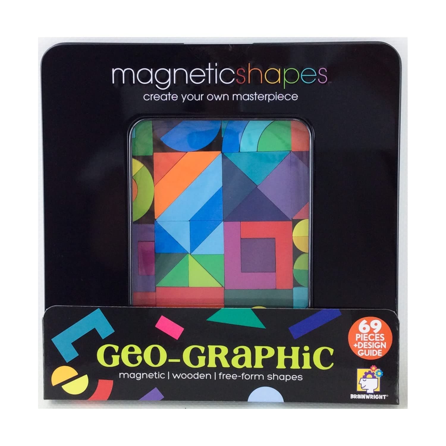 Magnetic Shapes Geo-Graphic Magnetic Wooden 69 Piece Puzzle Design Guide Book - Thumbnail 5
